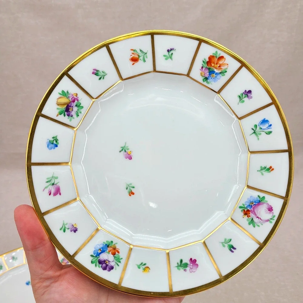 4 settings - Royal Copenhagen 'Henriette' 7.625 Inch SALAD PLATES #444-8514